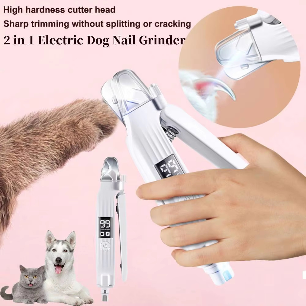 Pet Nail Grinder - 2 in 1 Electric Pet Nail