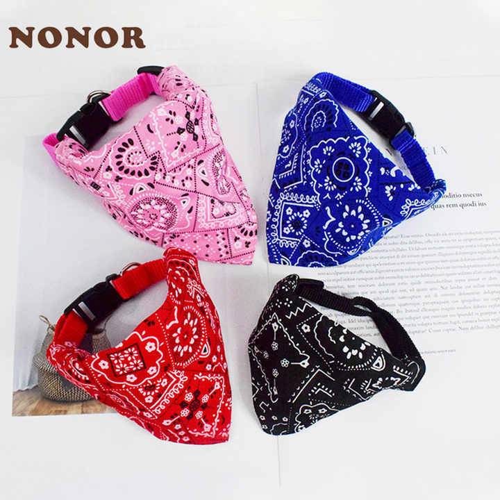 Dog Bandana Scarf - Adjustable Triangular Bandage For Pet Dog