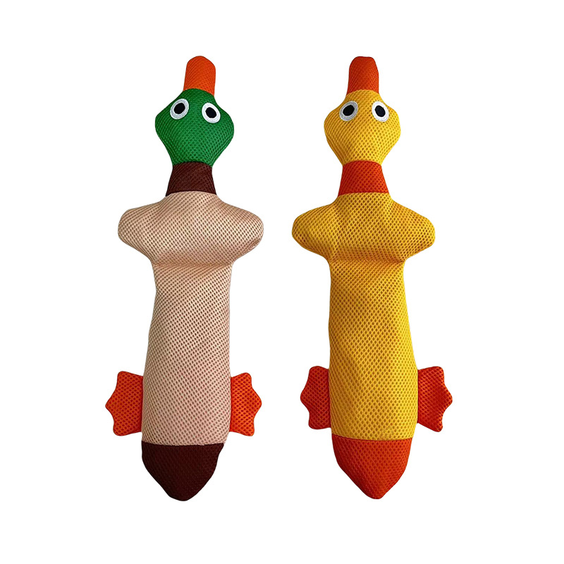 Pet Dental Chew Toy - Plush Long Duck Dog Toys for