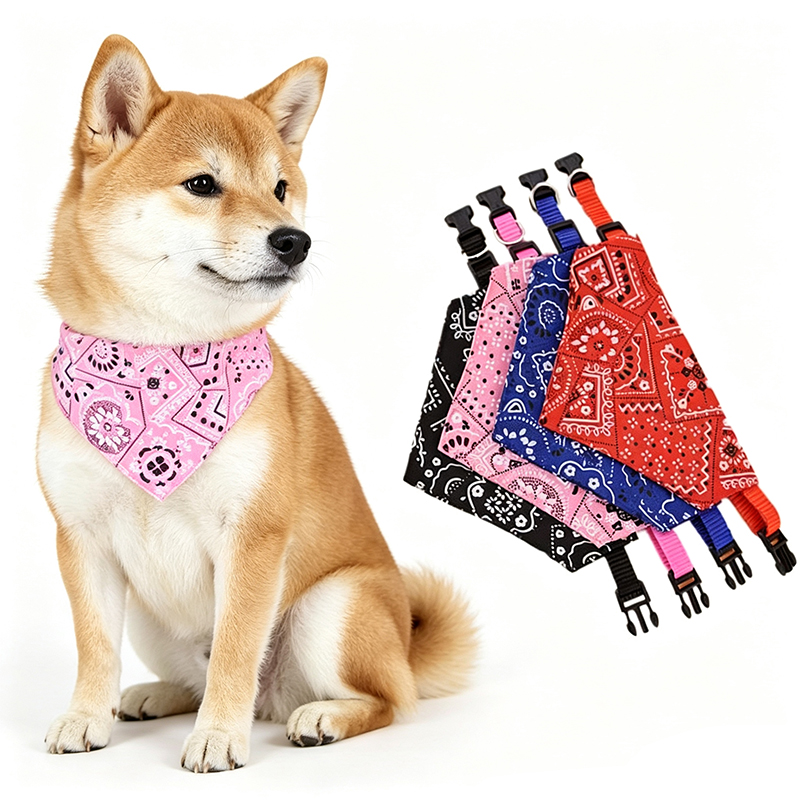 Dog Bandana Scarf - Pet Triangle Bandana Adjustable Dog Cat