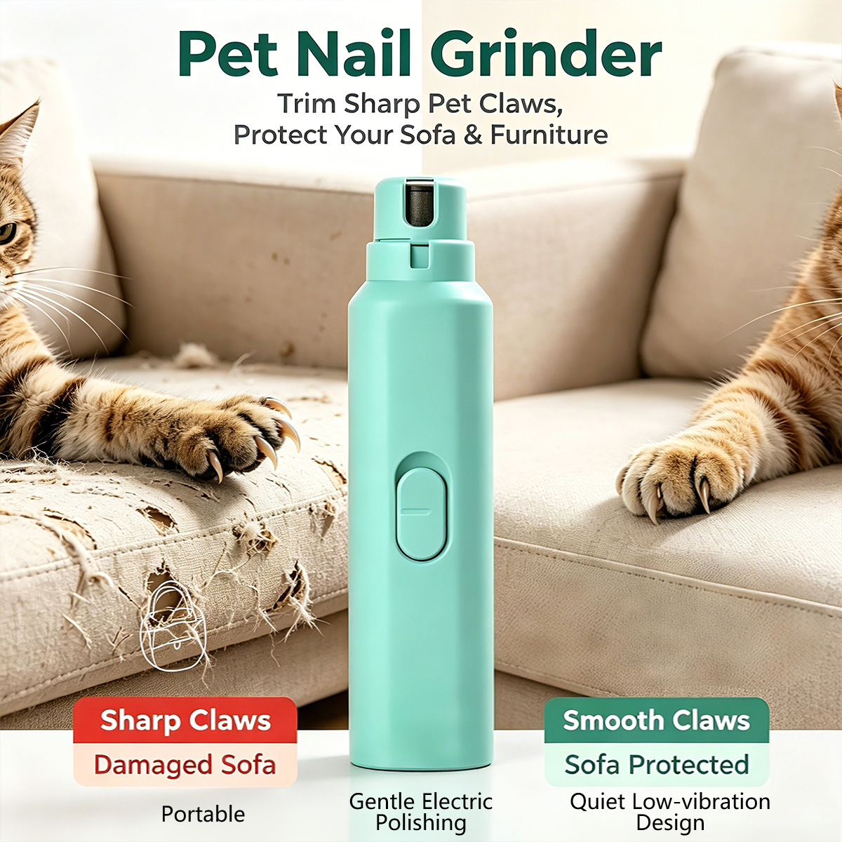 Pet Nail Grinder - Electric Pet Nail Grinder Dogs Claw