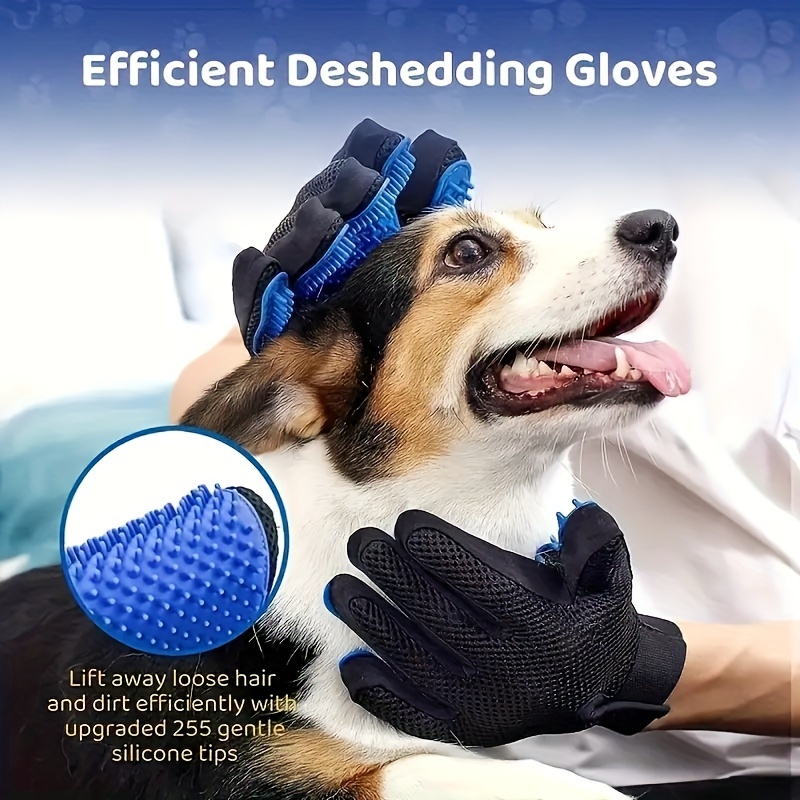 Silicone Pet Grooming Gloves C - огляд і ціна Pet Supplies Grooming