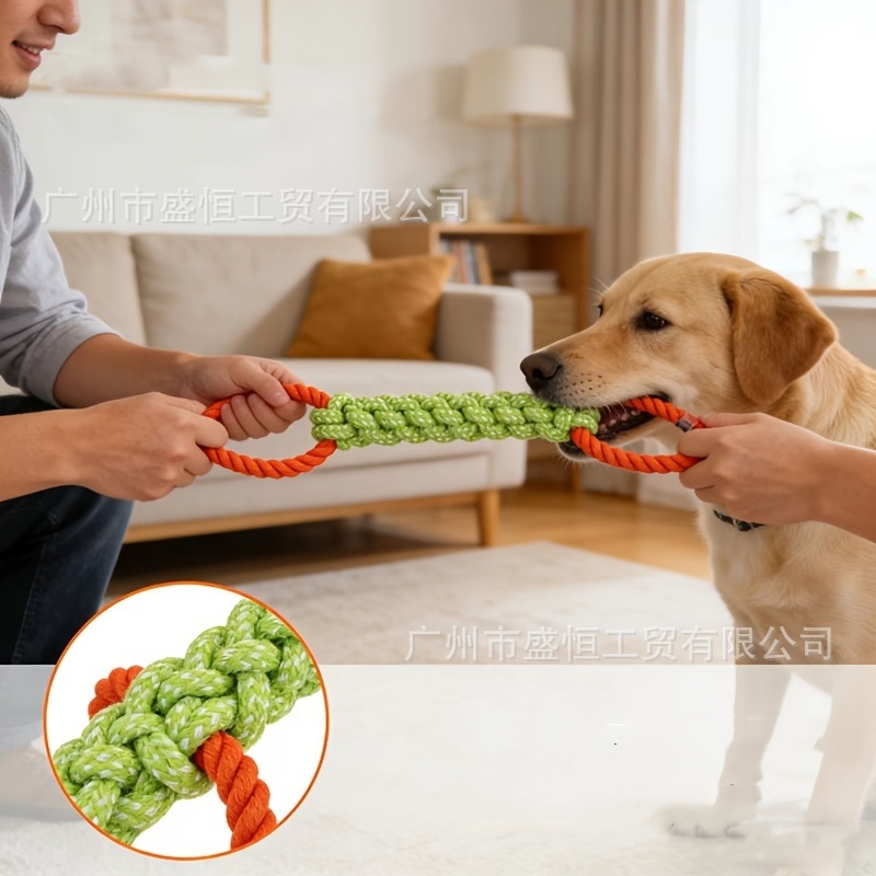 Pet toy cotton rope double-rin - огляд і ціна Pet Dental Chew Toy