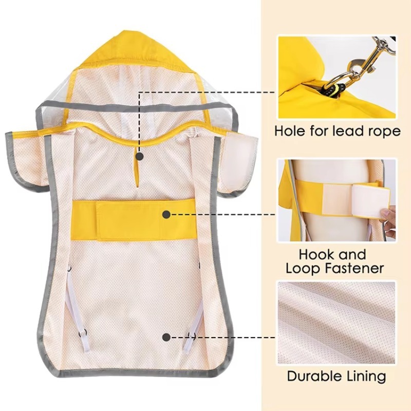 Custom Printed Reflective Dog  - огляд і ціна Dog Raincoat