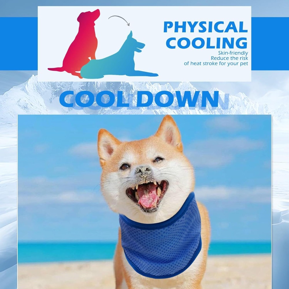 New Adjustable Dog Cooling Ban - огляд і ціна Dog Bandana Scarf