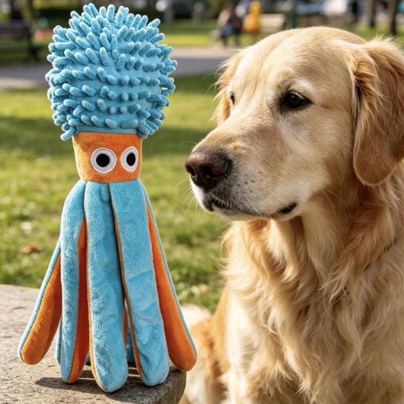 Dog Squeaky Toys Octopus Shell - огляд і ціна Pet Dental Chew Toy