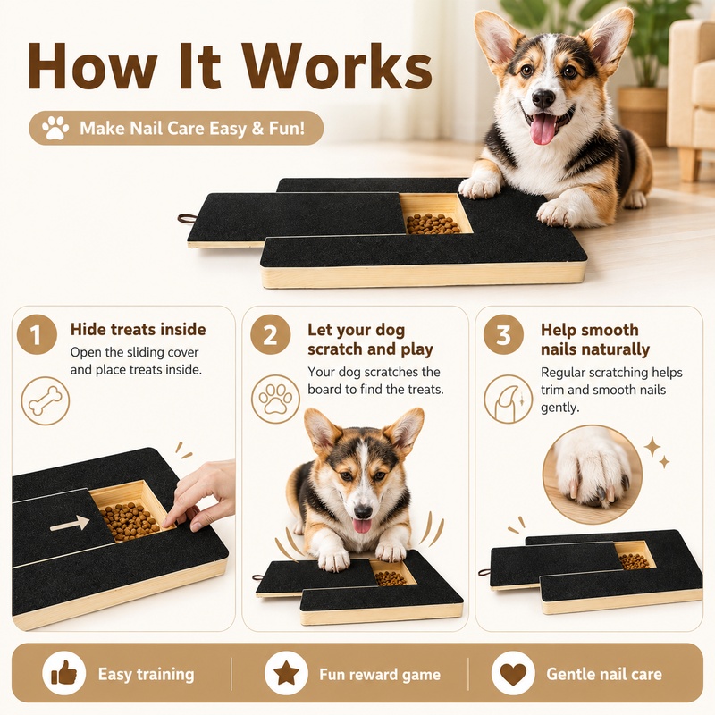 Wooden Dog Nail Scratch Board  - огляд і ціна Pet Nail Grinder