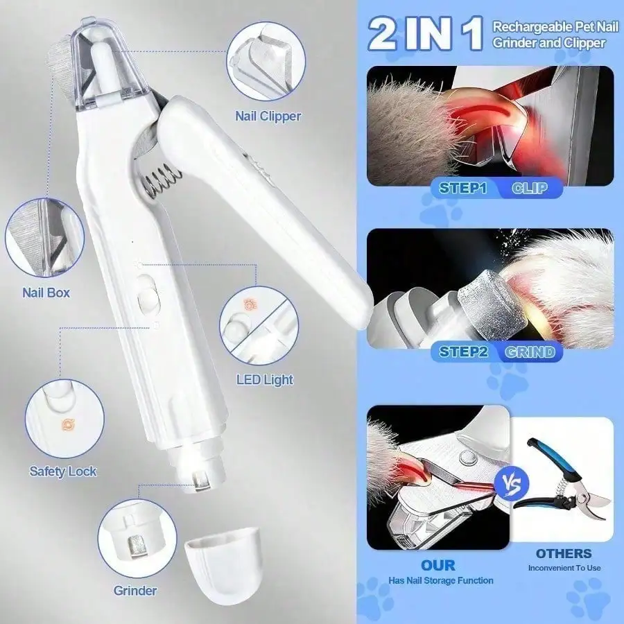 New model 2-In-1 Dog Nail Clip - огляд і ціна Pet Nail Grinder