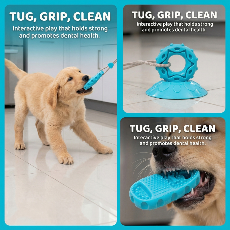 Dog Chew Toy with Suction Cup, - огляд і ціна Pet Dental Chew Toy