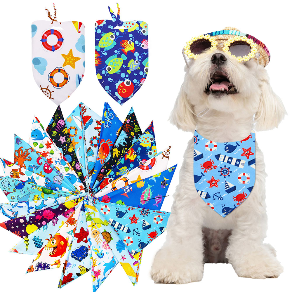 50pcs Pet Dog Bandana Fashion  - огляд і ціна Dog Bandana Scarf