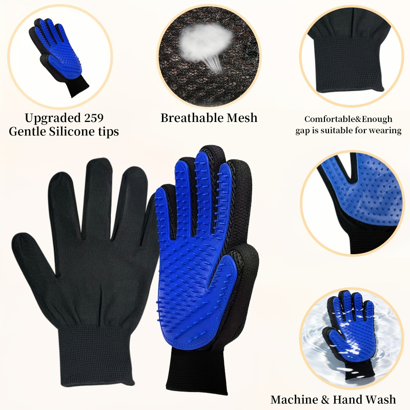 2PCS Pet Grooming Gloves, Mass - огляд і ціна Pet Supplies Grooming