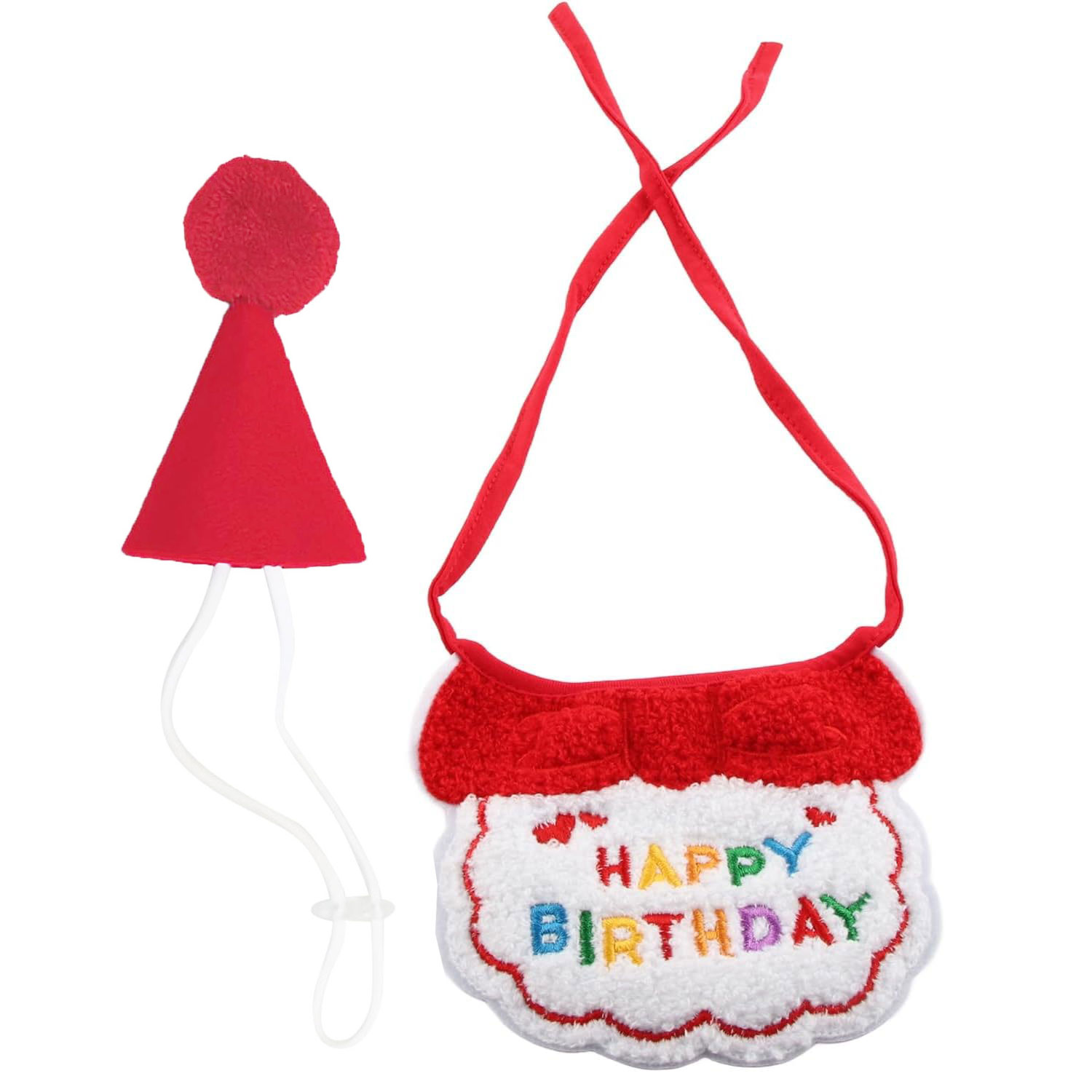 2Pcs Cat Dog Birthday Bandana  - огляд і ціна Dog Bandana Scarf