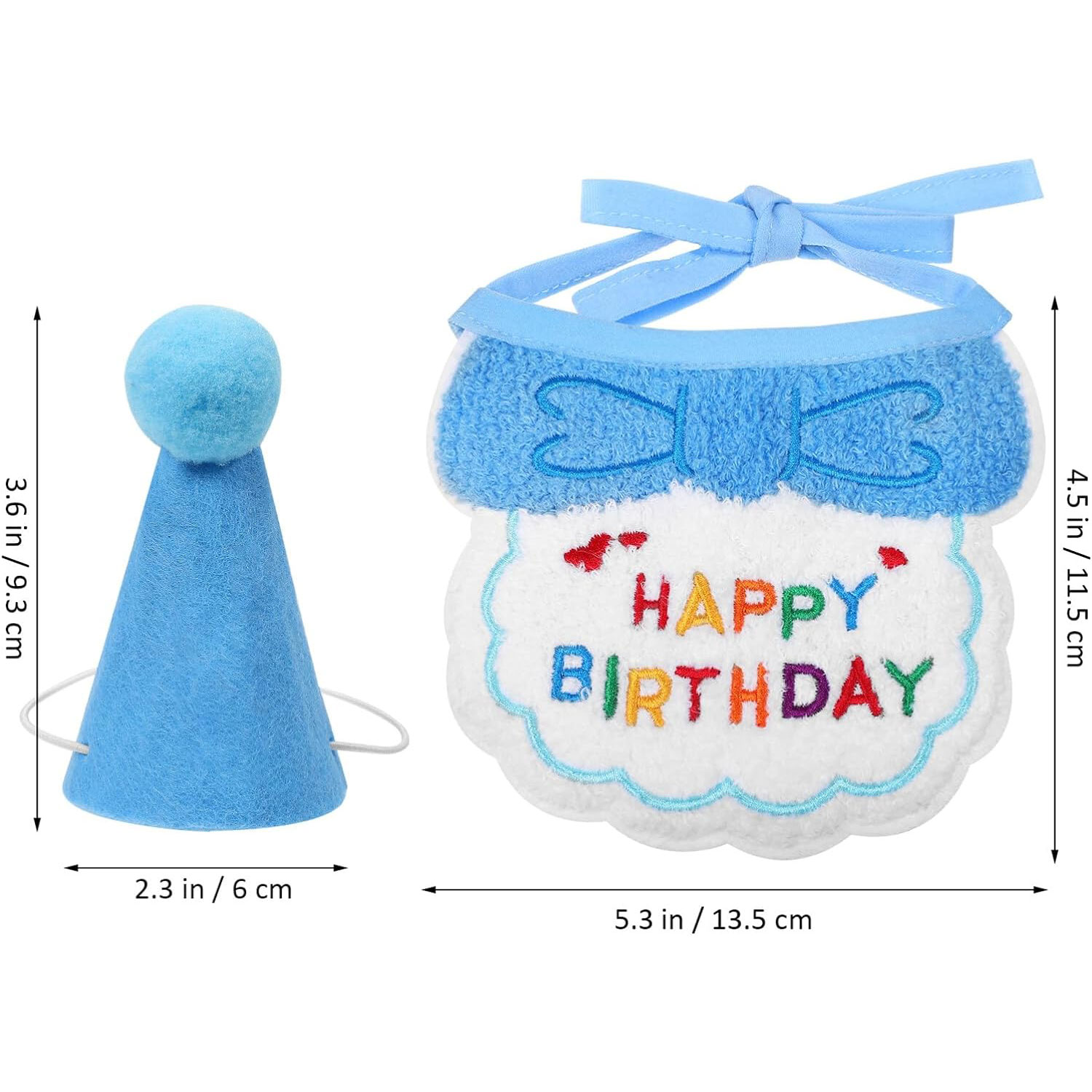2Pcs Cat Dog Birthday Bandana  - огляд і ціна Dog Bandana Scarf